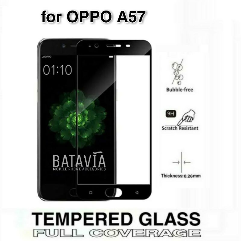 Tempered Glass Oppo A57 Full Layar 5D 9D 10D 11D