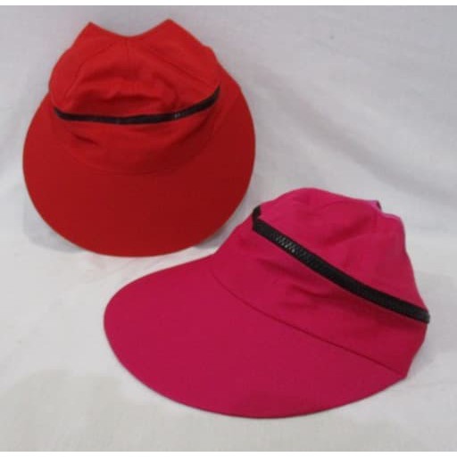 Topi Golf Kedi Caddy Resleting Seleting Olahraga bisa dicopot