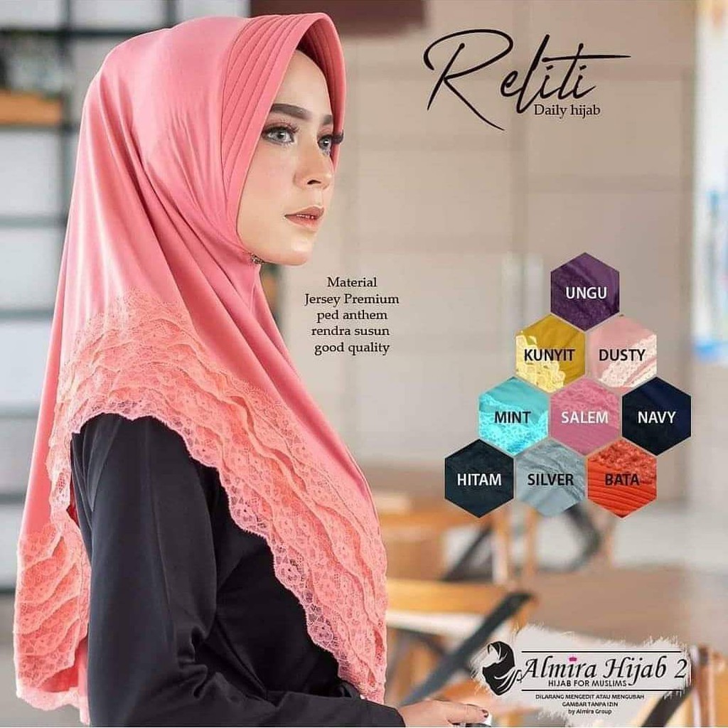 ALMIRA HIJAB RENDA SUSUN / RELITI DAILY HIJAB
