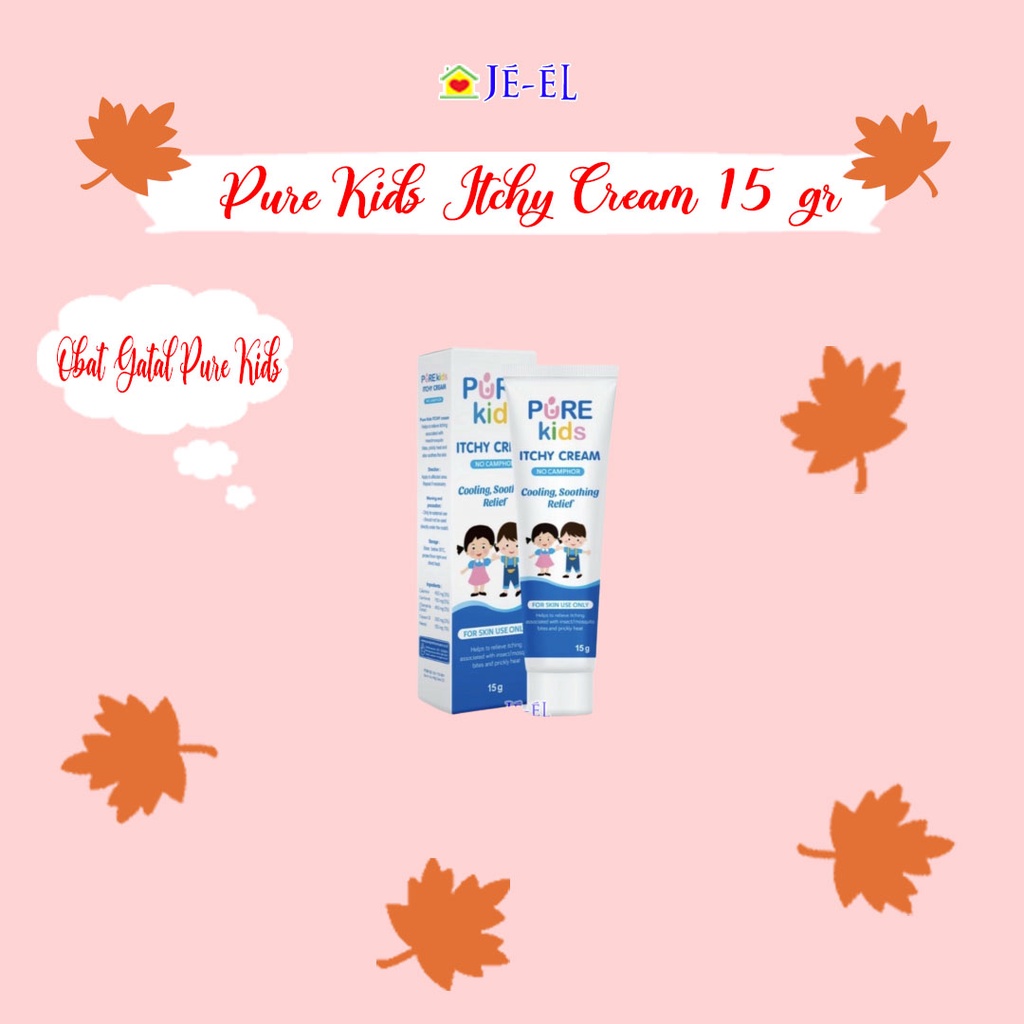 Pure Kids Itchy Cream 15 gr / Obat Gatal Pure Kids 15 gr