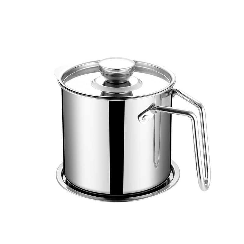 Panci Saringan Penampung Minyak Oil Strainer Pot 1800ml Stainless