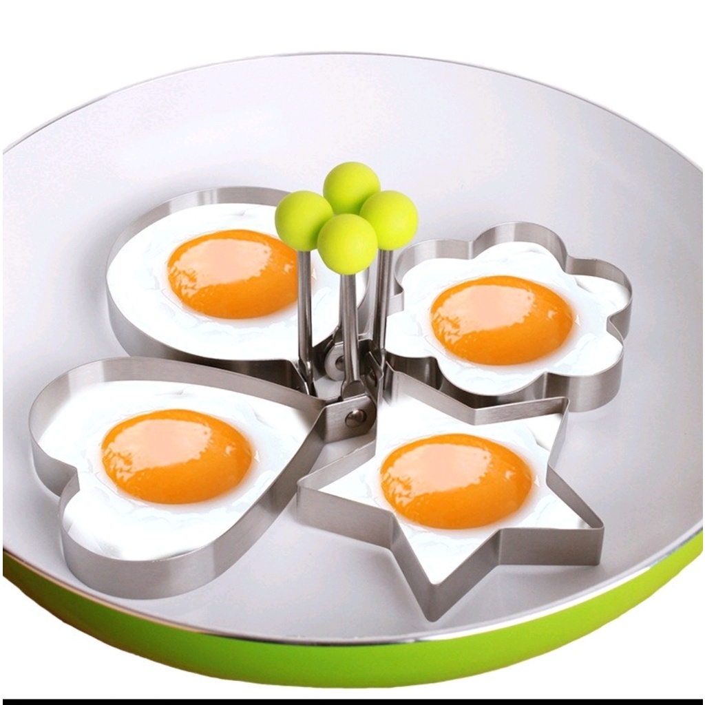 Cetakan Telur Karakter Telor Ceplok Mata Sapi Dadar Goreng Stainless Steel