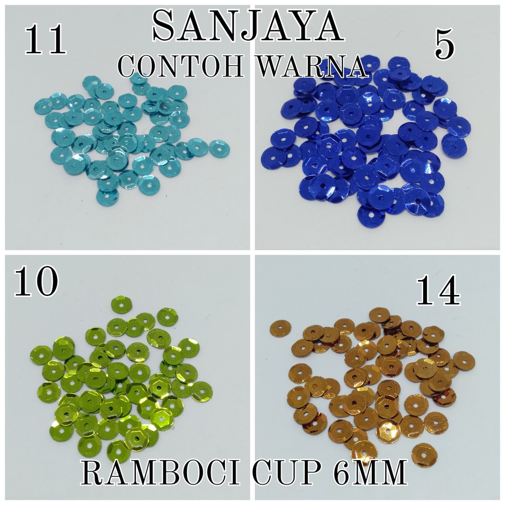 PAYET RAMBOCI / RAMBOCI PIRING / PAYET MANIK PIRING CUP / M RAMBOCI METALIK CUP TW 6MM