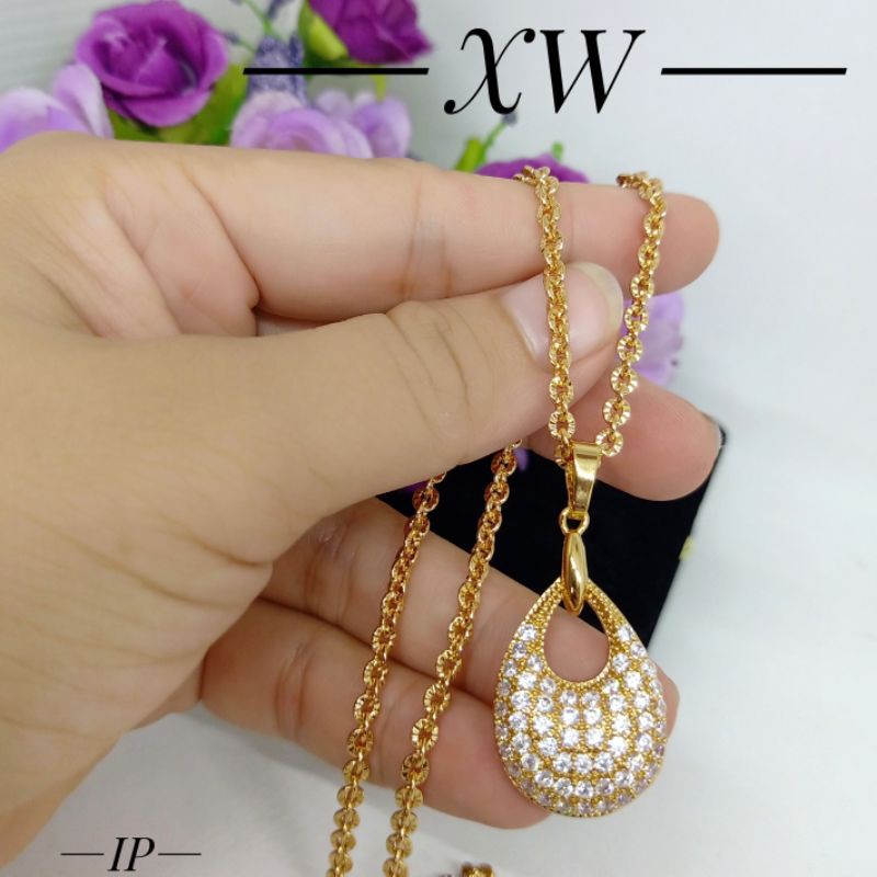 Kalung  liontin mewah XW08122002