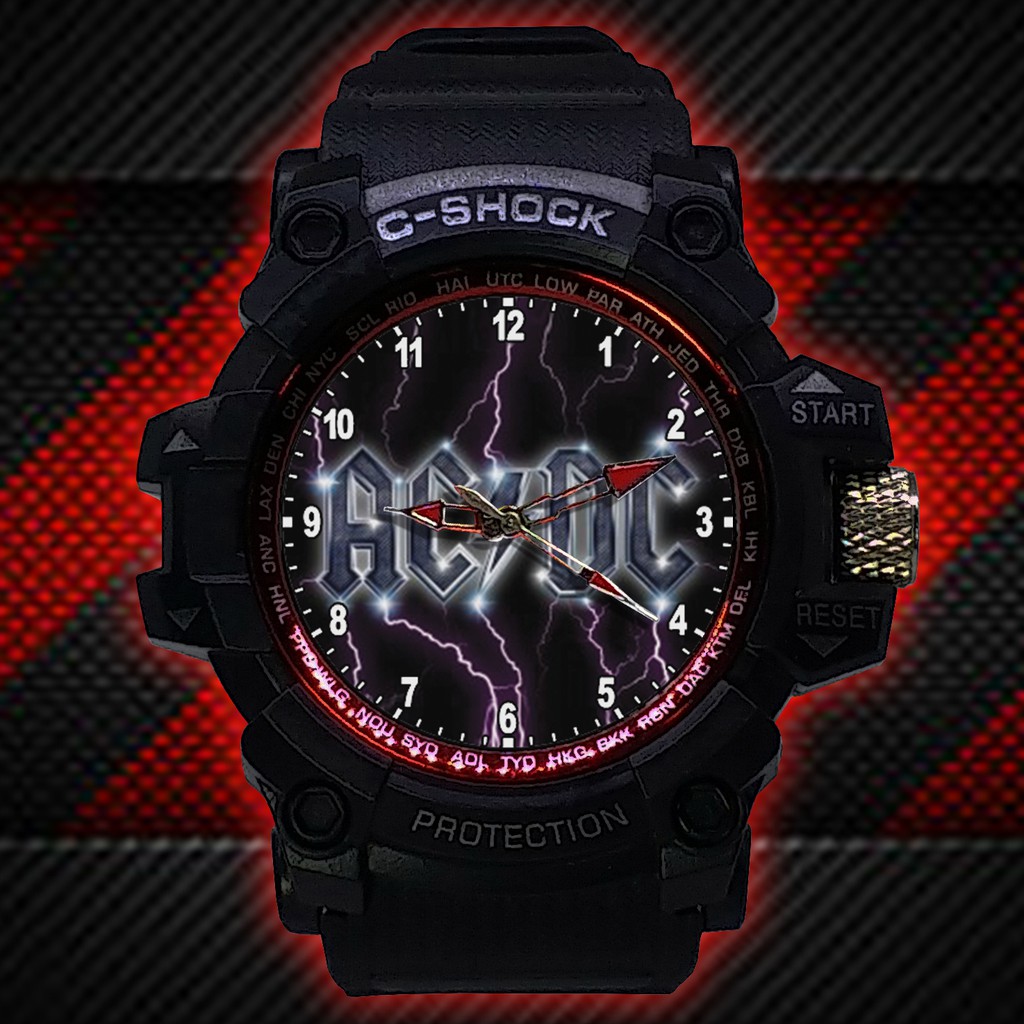 (ISTIMEWA BOSSQUE) JAM TANGAN ACDC LIST MERAH - EXCLUSIVE 17