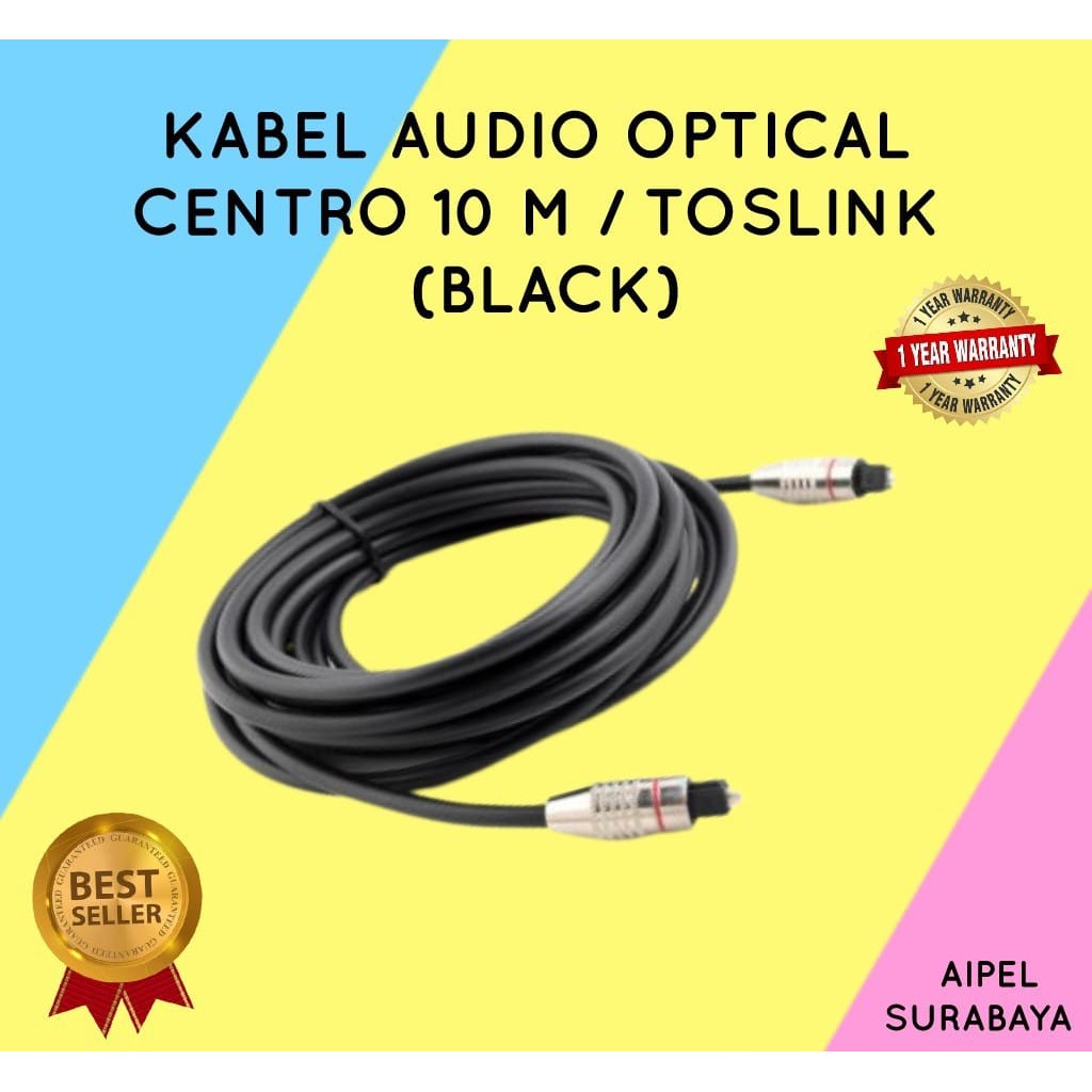 TOSLINK10 | KABEL AUDIO OPTICAL CENTRO 10 M / TOSLINK (BLACK)