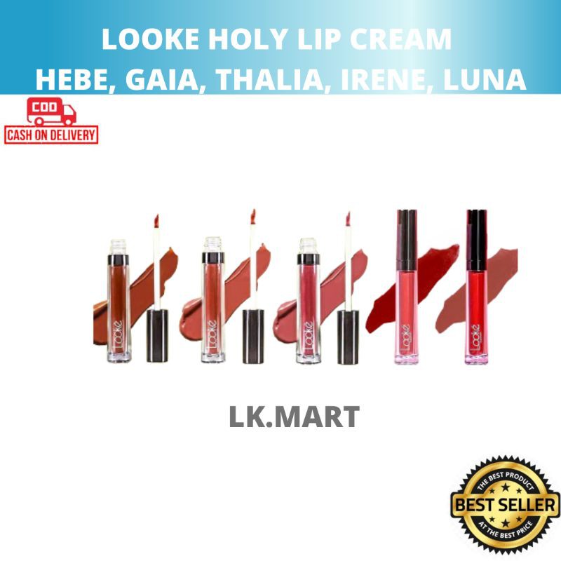 COD - Looke Holy Lip Cream Gaia / Irene / Thalia / Hebe / Luna ORIGINAL - LK.MART