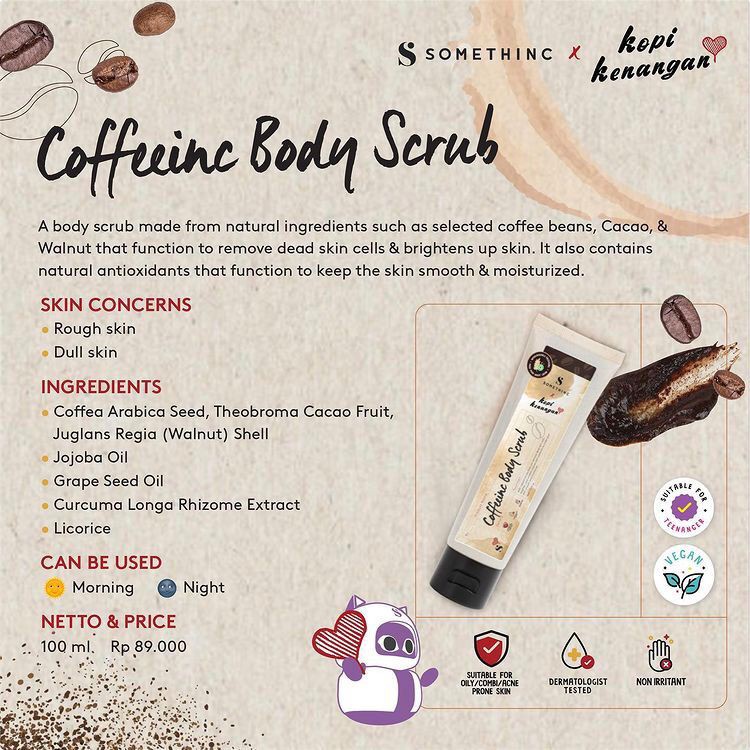 Somethinc Body Scrub 100ml + Lip Scrub 4.5g