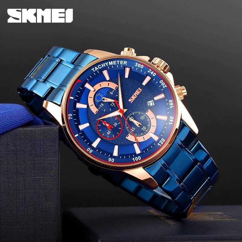 SKMEI 9250 Jam Tangan Pria Analog Stainless Steel WK-SBY