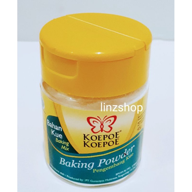 

baking powder merk koepoe koepoe kemasan 45 gr