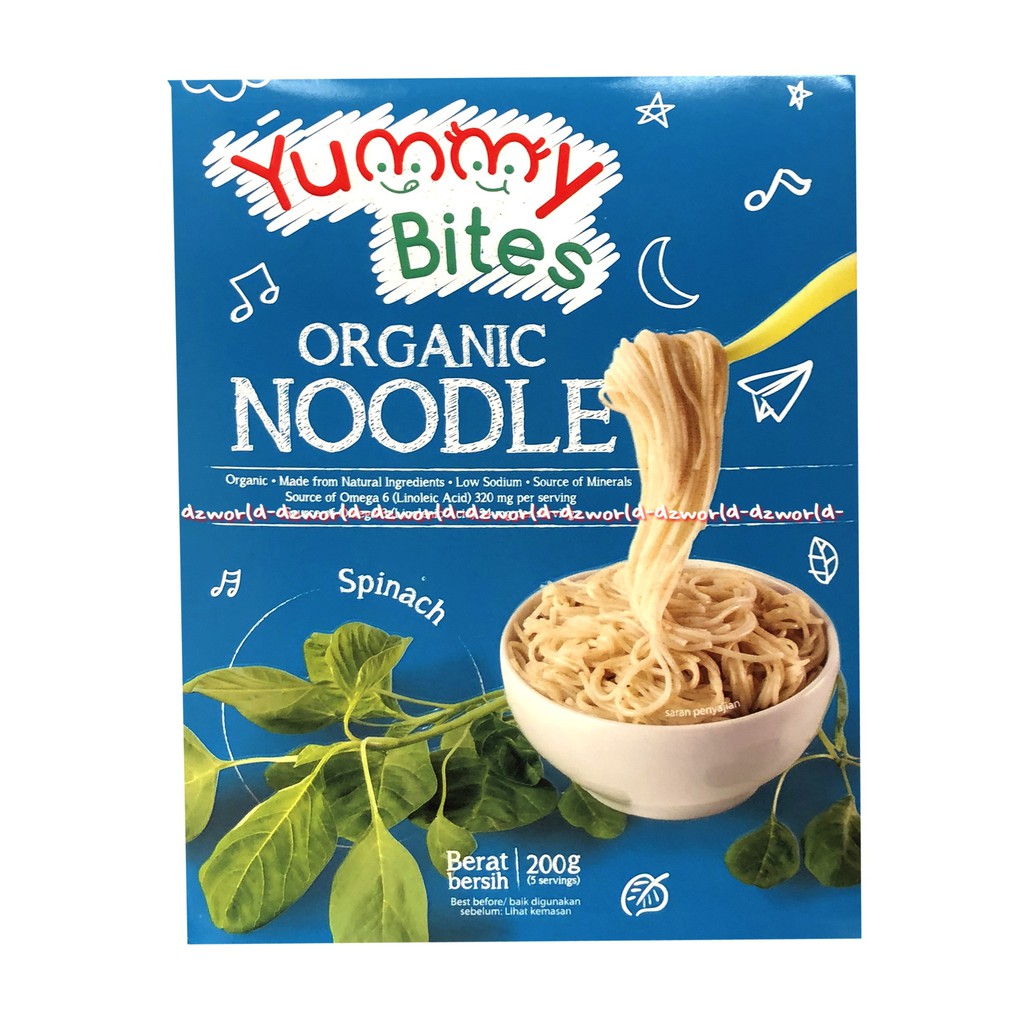 Yummy Bites Organic Noodle Sweet Potato 200gr Mie Spageti Untuk Bayi Anak Rasa Kentang Manis