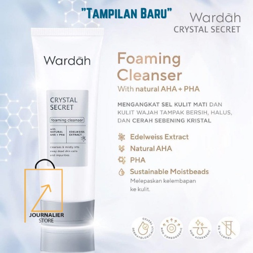 Wardah White Secret Facial Wash with AHA 100 ml - Sabun Cuci Muka