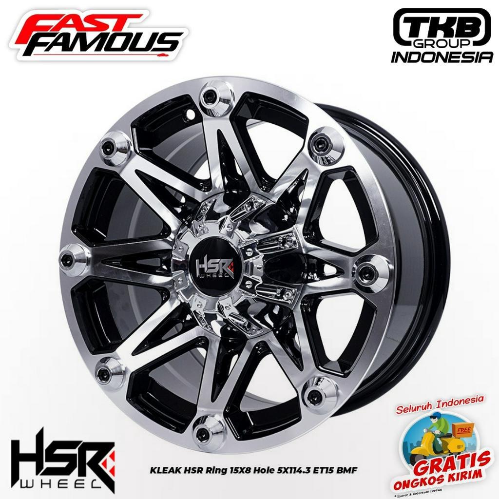 Velg mobil termurah pangkal pinang hsr kleak r15 baut 5 two tone innova terios rush