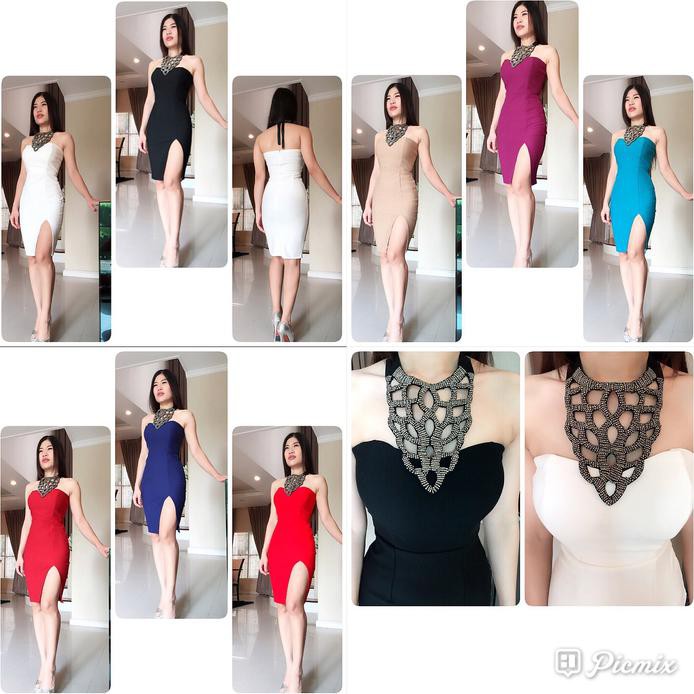 Habisin Stock Dress Midi Vb Premium Murah