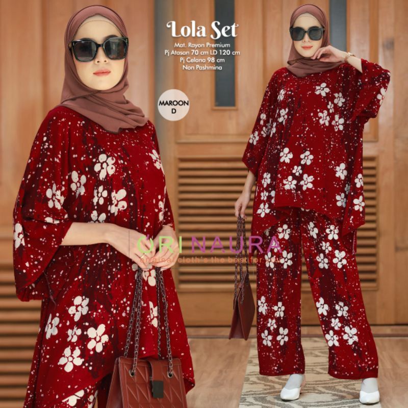 Oneset Kamelia Daun Rayon Diamond -  WAKA WAKA JUMBO MOTIF TERBARU  BAHAN RAYON SANTUNG SUPER BISA BUSUI RESLETING DEPAN