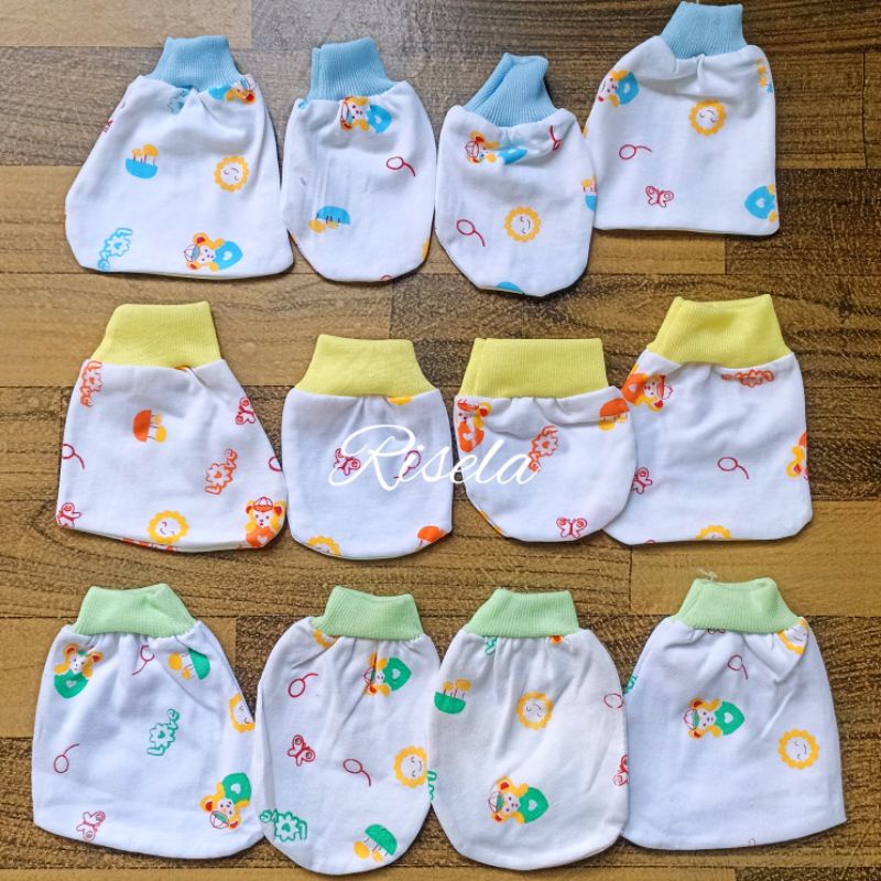 3 PCS Set Sarung Tangan Kaki Bayi bayi baru lahir Sepasang Sarung Tangan Sarung Kaki Bayi Newborn