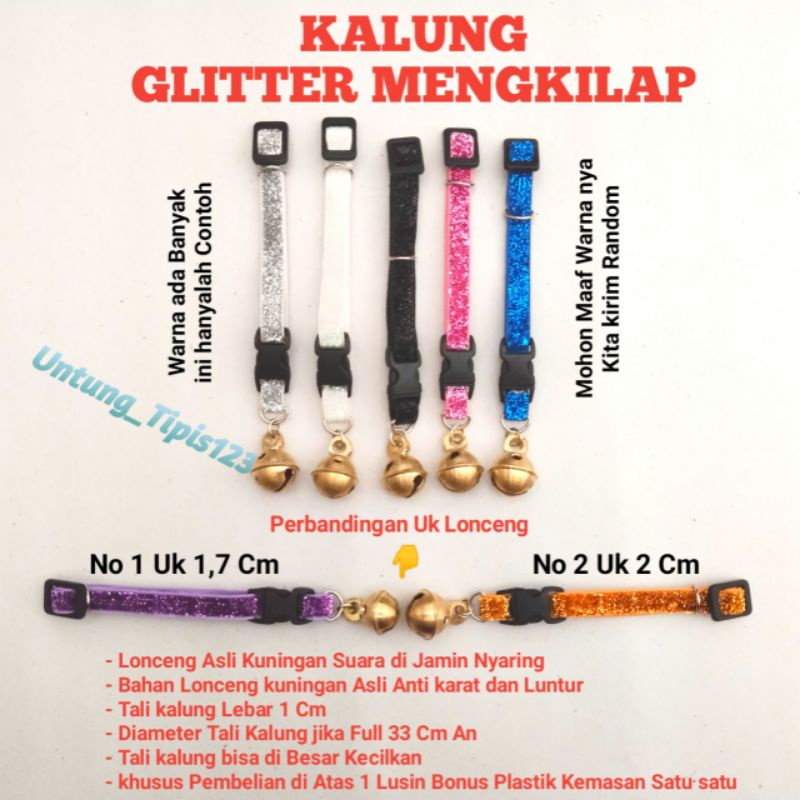 Kalung kucing lonceng Kuningan kualitas premium tali kalung banyak model suara kencang