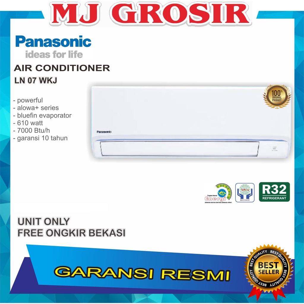 PANASONIC CS-LN 7 WKJ 3/4 PK 07UKJ 0.7PK R32 LOW VOLTAGE ECO UNIT ONLY