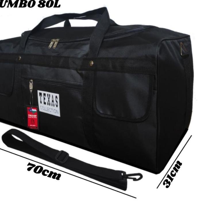 ❤[SUPER PROMO]❤ Tas pakaian travelbag jumbo texas 80L tas baju besar BIG SIZE