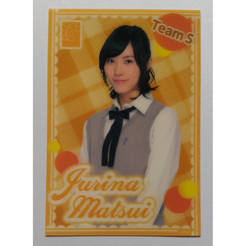Postcard 3D Matsui Jurina AKB48 SKE48
