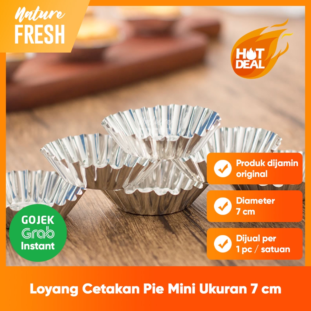 Cetakan Kue Tart Pie Susu Mini Loyang Kue Pie Aluminium Loyang Pie Susu Agar Puding Jelly Buah Roti