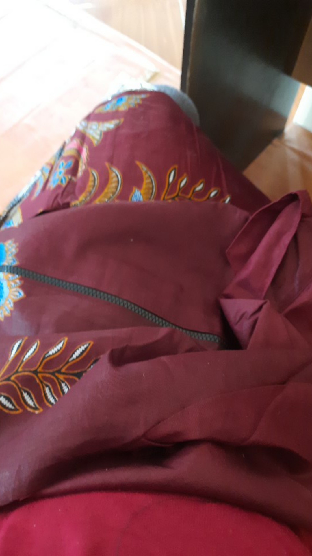 Tey-17 Batik Wanita Asj Sa Hrb026 Kenongo Kemeja Tosca Pendek