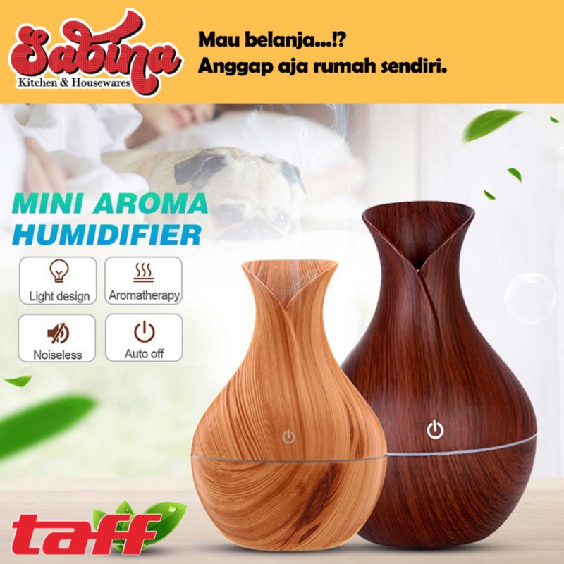 Humidifier Diffuser Taffware Ultrasonic Aromaterapi Kuncup Bunga 130ml