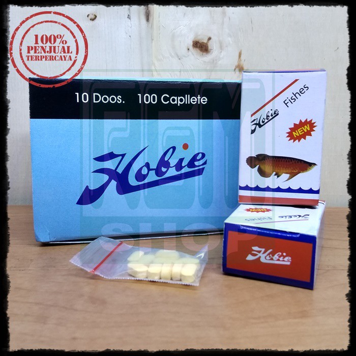 Hobie fishes vitamin obat ikan arwana anti stress