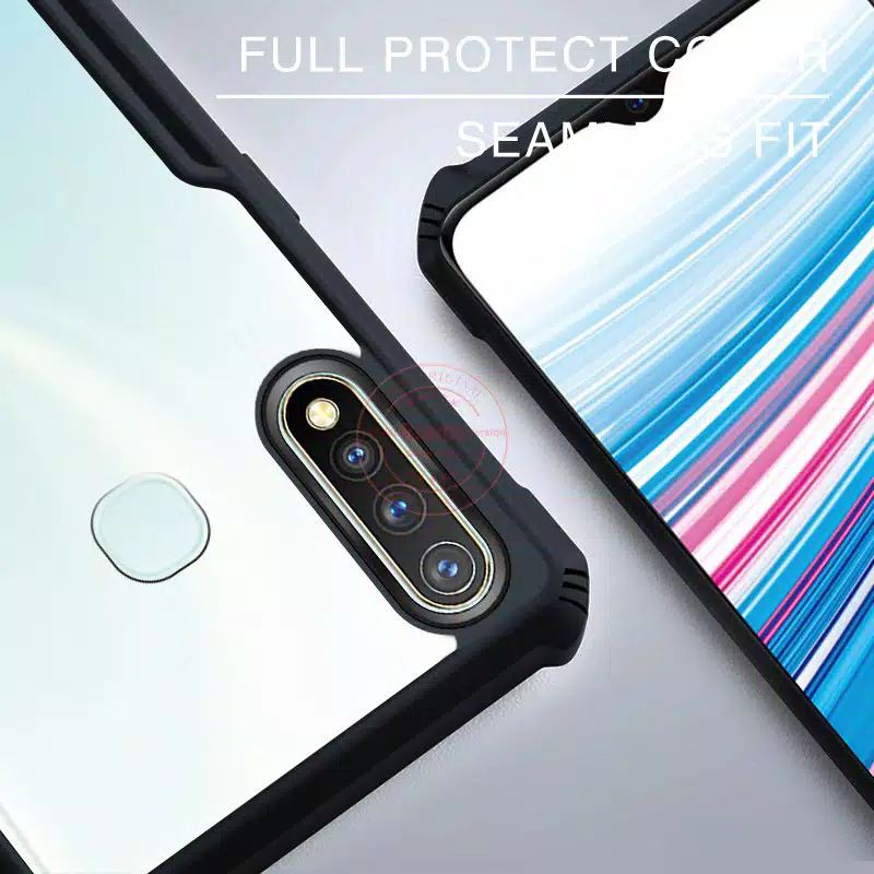 Hard Soft Case Armor Vivo Y19 - Softcase Shockproof Transparan Casing Back Cover Premium