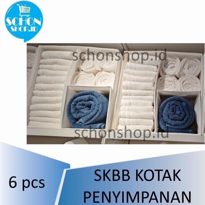 

Kotak Tempat Penyimpanan isi 6 set SKBB Putih / Abu-abu