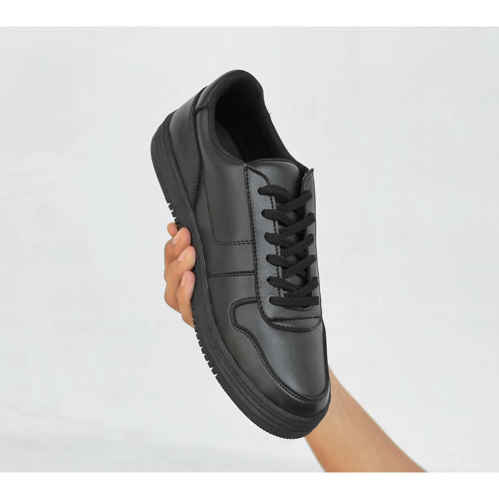 Vintage - Navara BSC 0.4 Black Sepatu Sneakers Klasik Casual Kantor Pria/Cowok/Men- Derby - Footwear