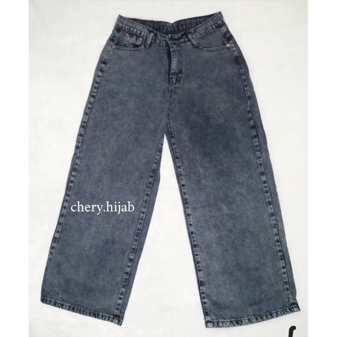 Celana Kulot Jeans Highwaist Celana Kulot Jumbo Celana Kulot Jeans Wanita Celana Highwaist Loose Jeans