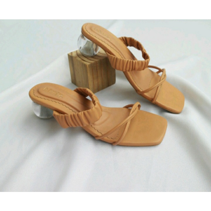 Sarqun Sandal Heels Kaca 5cm
