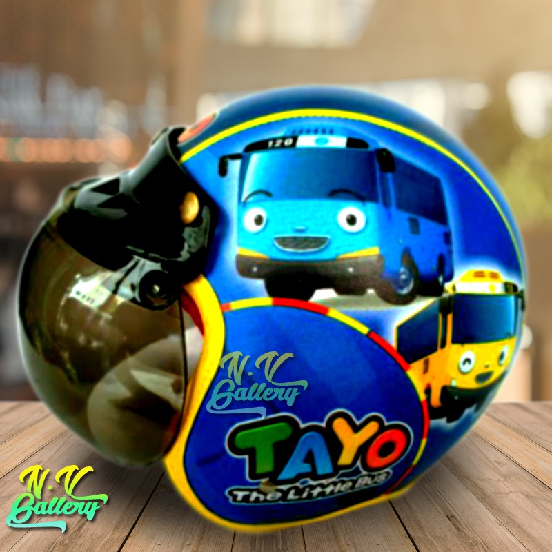 Helm Anak BOGO Pilot Karekter Tayo Usia 6 10 Tahun Helm Anak BOGO Pilot Karekter Tayo Usia 6 10 Tahun