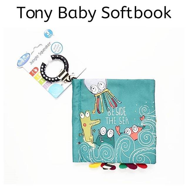 Mainan Bayi Baby Softbook Buku Kain Bantal Tony Gantungan Cermin Sensori Anak Edukasi