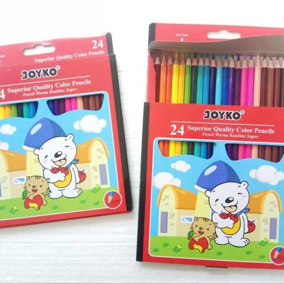 

Joyko Color Pencils CP-24PB Pensil Gambar 24 Warna Klasik Classic Original Pinsil 24 Colours CP 24PB