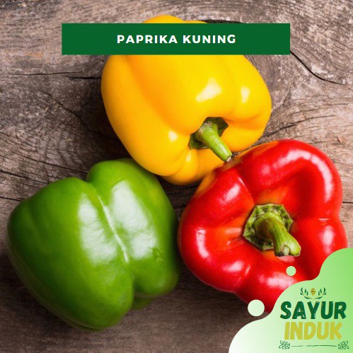 

Sayur Induk - Paprika Kuning 250 Gram Fresh Grade A Yellow Bell Pepper