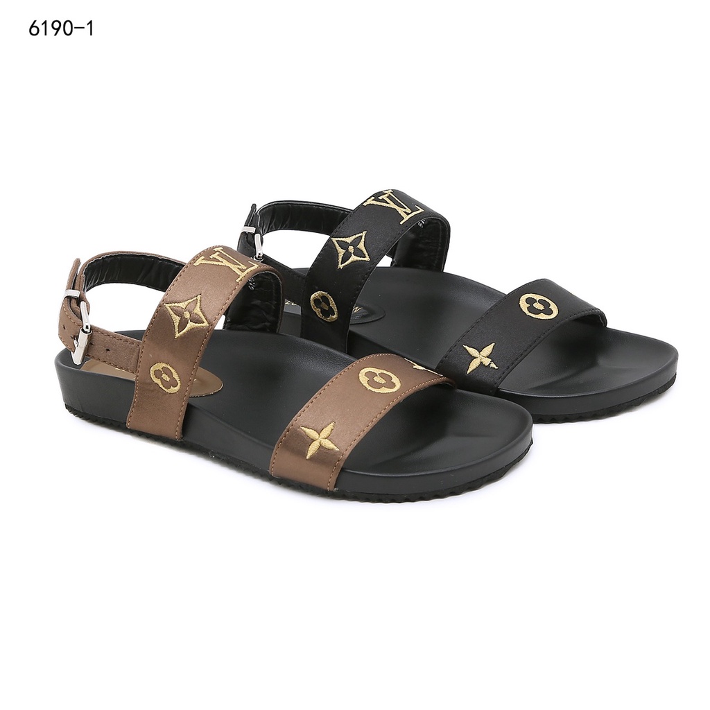 Flat Sandals Ankle Strap #6190-1