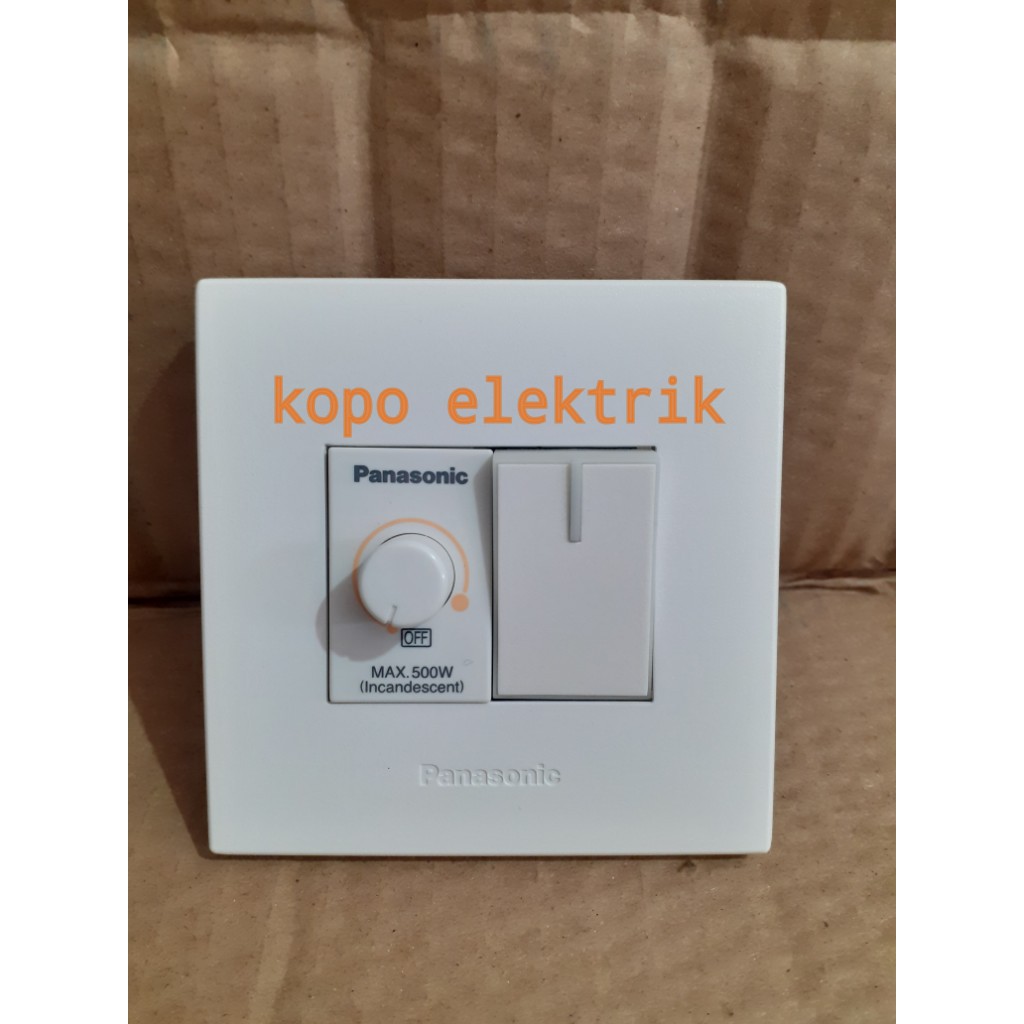 Panasonic Dimmer + Saklar Engkel Kecil Tanam Style White Putih