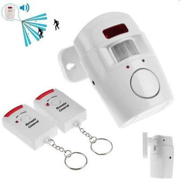 ALARM SENSOR GERAK 2 remote control Alarm BELL RUMAH anti maling