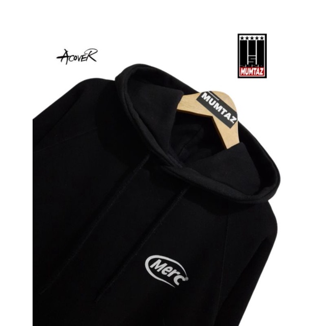 HOODIE ACOVER MERC HITAM