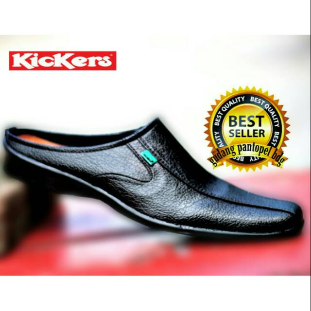 SLOP BUSTONG KICKERS KULIT SENDAL SEPATU PRIA JALAN DAN GAYA PRIA KEREN TRENDY