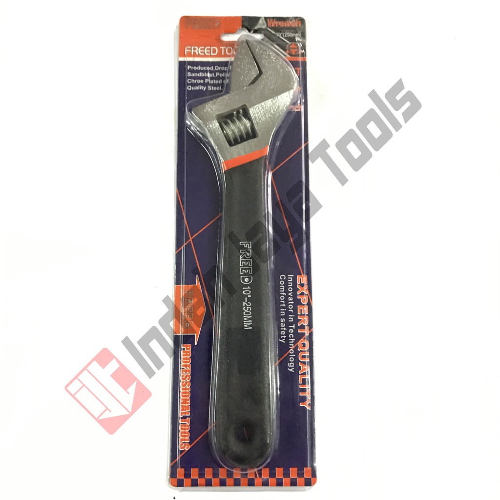 FREED TOOLS Kunci Inggris 10 Inch Gagang Karet - Kunci Bago