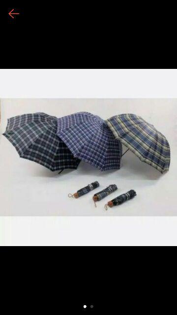 Tepbrella Payung Lipat 3 Motif Kotak Termurah