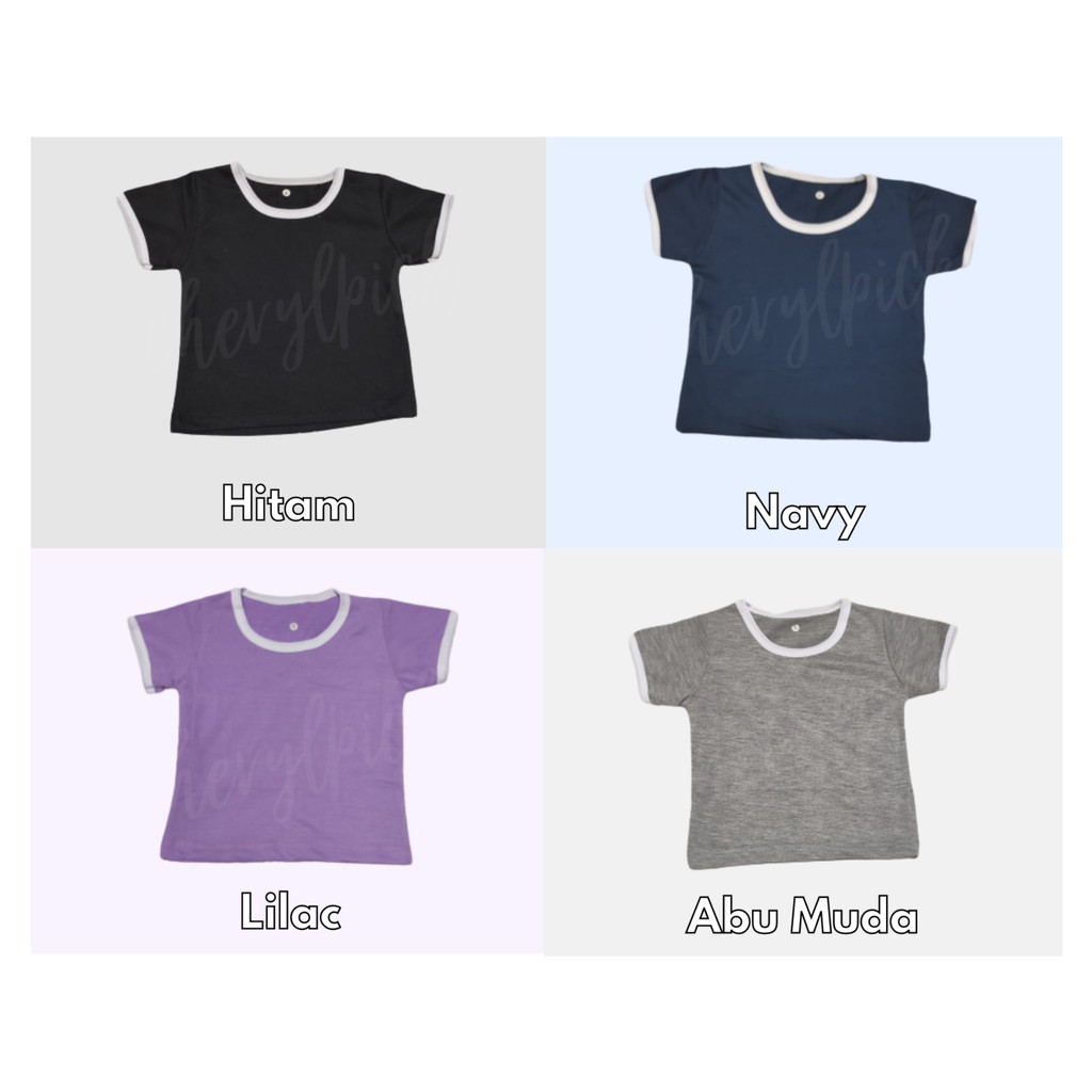 CHERYLPICK kaos polos anak laki laki dan perempuan Part#1 (1-4TH)