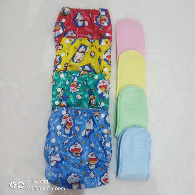 CLODY  MOTIF CARAKTER / CLODI / POPOK KAIN BAYI POPOK CUCI ULANG + INSERT Harga Grosir