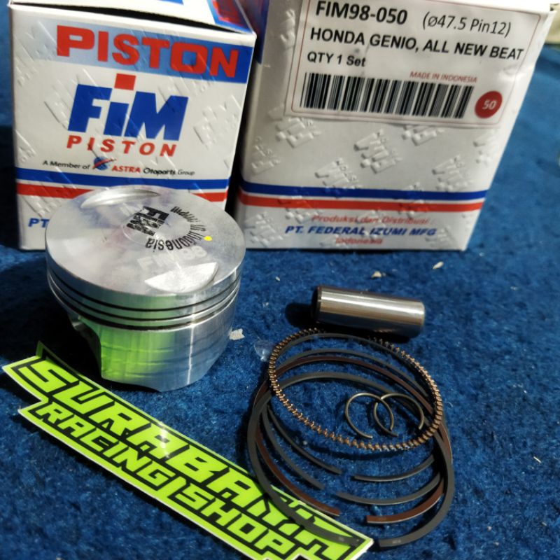 Piston fim genio over size 50 100 150 200 250 piston genio ori fim piston genio bore up piston fim 9