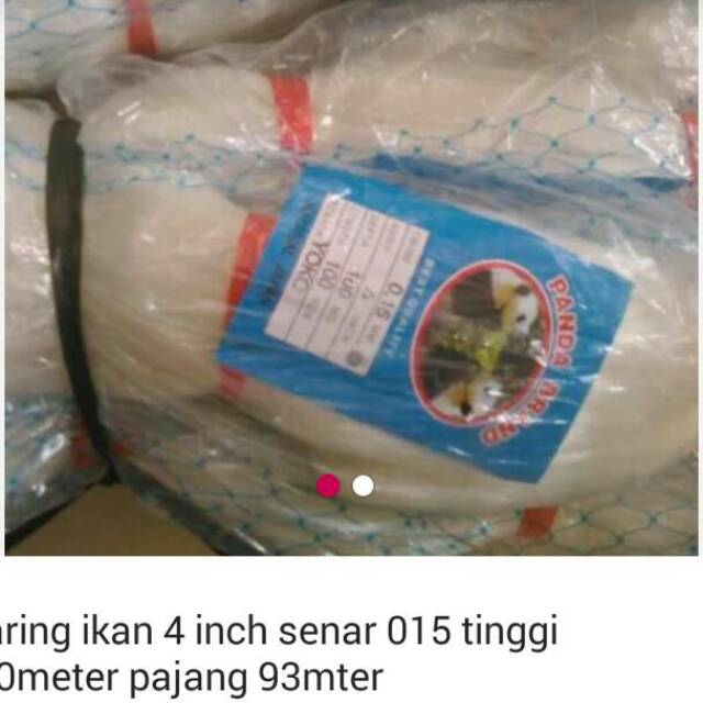 Jaring ikan 4 inch 015 100 md x 100 yard yk