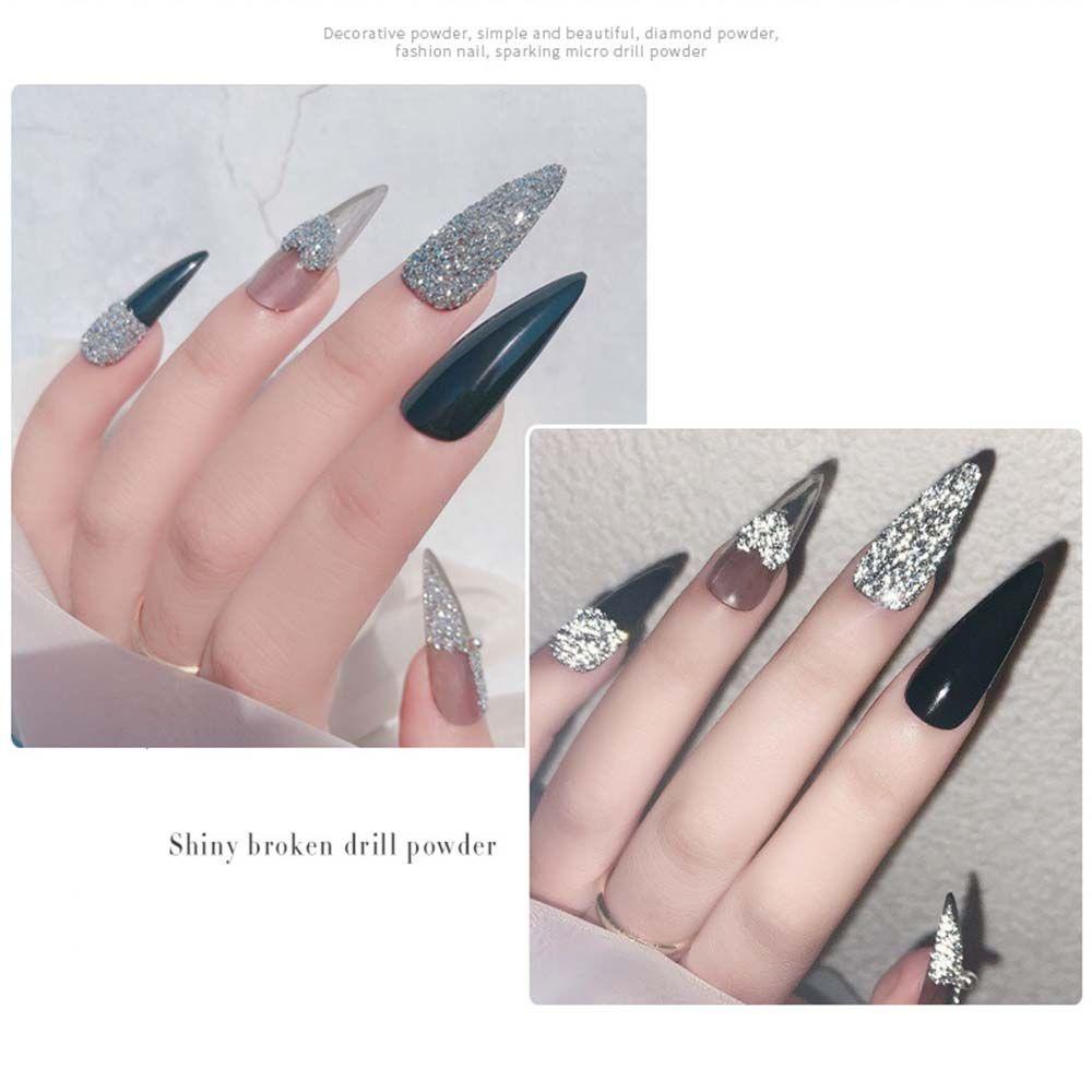 Mxbeauty Manik-Manik Kristal Berlian Imitasi 3D Bentuk Segitiga Untuk Dekorasi Nail Art DIY
