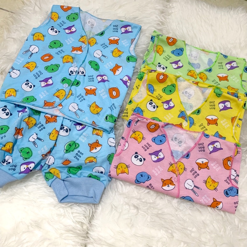 Setelan Baju Bayi Kutung dan Celana Pendek